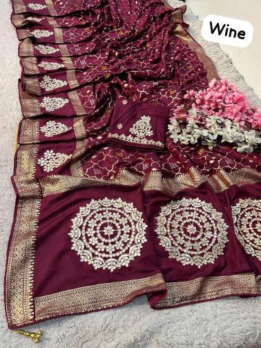 Vinayak dola viscose saree wholesale rate
